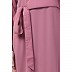 Designer Frilled abaya- Puce Pink Designer Frilled abaya- Puce Pink